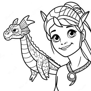 Raya And The Last Dragon Coloring Page 4057-3278