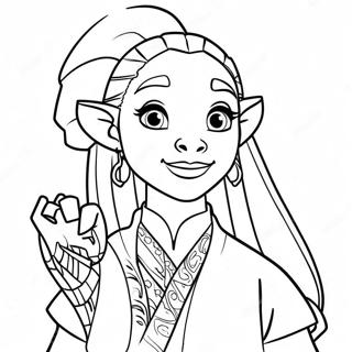 Raya And The Last Dragon Coloring Page 4057-3359