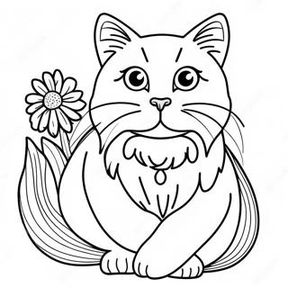 Ragdoll Cat Coloring Pages