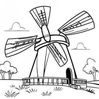 Windmill Coloring Page 40593-32429