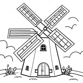 Windmill Coloring Page 40593-32430