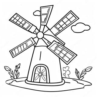 Windmill Coloring Page 40593-32431