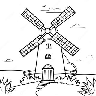 Windmill Coloring Page 40593-32432