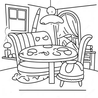 Colorful Hooky Game Scene Coloring Page 40604-32446