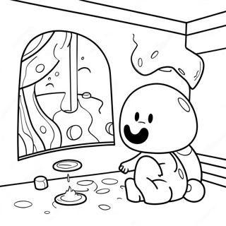 Colorful Hooky Game Scene Coloring Page 40604-32447