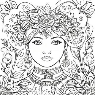 Ukrainian Folk Art Coloring Page 40643-32465