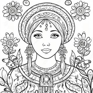 Ukrainian Folk Art Coloring Page 40643-32466