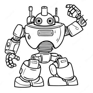 Mech Robot Coloring Page 40663-32482