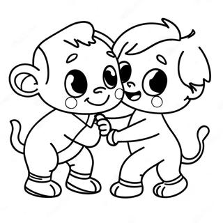 Playful Little Rascals Coloring Page 40674-32502