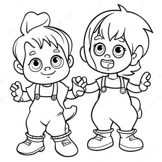 Playful Little Rascals Coloring Page 40674-32504