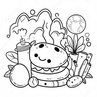 Chill Stoner Vibes Coloring Page 4067-3284