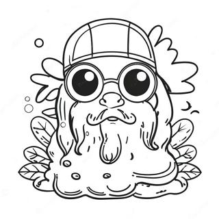 Chill Stoner Vibes Coloring Page 4067-3370