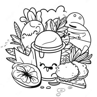 Chill Stoner Vibes Coloring Page 4067-3371