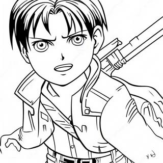 Levi Ackerman Attack On Titan Coloring Page 40683-32497