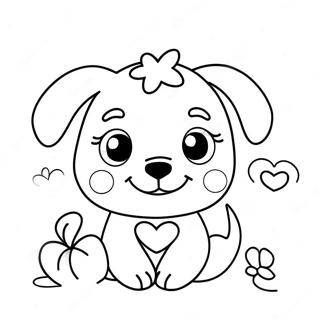 Cute Valentine S Puppy Coloring Page 40703-32517