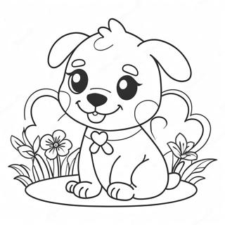 Cute Valentine S Puppy Coloring Page 40703-32520