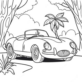 Jaguar Car Coloring Page 40723-32534