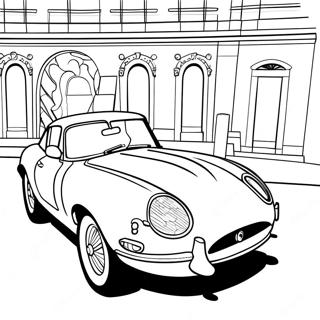 Jaguar Car Coloring Page 40723-32535