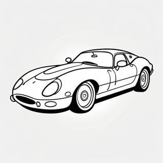 Sleek Jaguar Sports Car Coloring Page 40724-32538