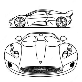 Sleek Jaguar Sports Car Coloring Page 40724-32539