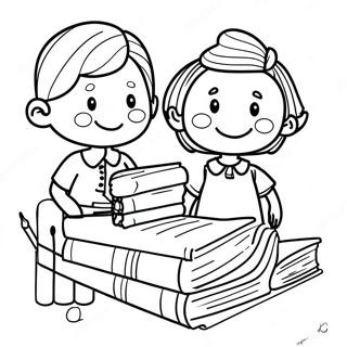 Second Grade Coloring Page 40743-32550