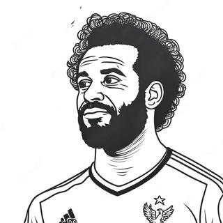 Mo Salah Coloring Pages