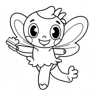 Tooth Fairy Coloring Page 4076-3292