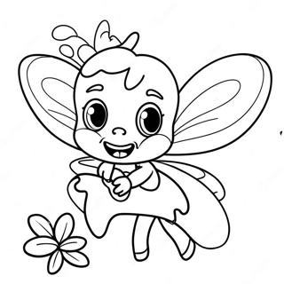 Tooth Fairy Coloring Page 4076-3375