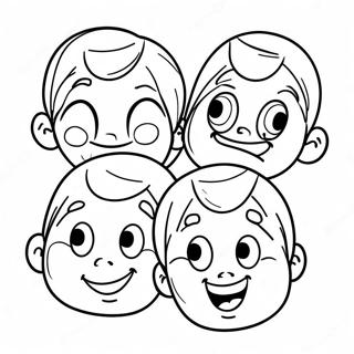 Sturniolo Triplets Silly Faces Coloring Page 40774-32580