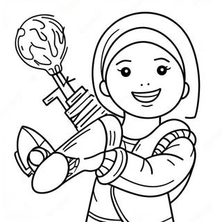 Girl Power Coloring Page 40833-32615