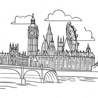 London Skyline Coloring Page 40843-32624