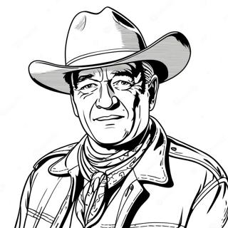 John Wayne Coloring Page 40853-32629