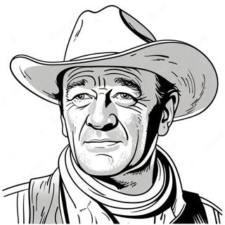 John Wayne Coloring Page 40853-32630