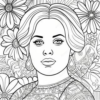 Adele Coloring Page 40863-32643