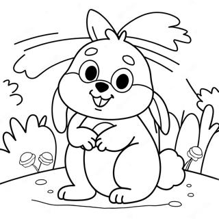 Bluey Easter Coloring Page 4086-3298