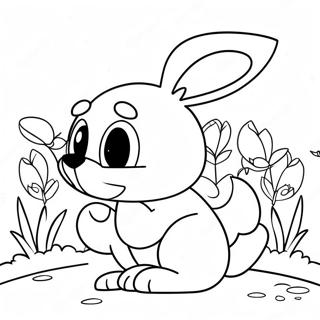 Bluey Easter Coloring Page 4086-3384