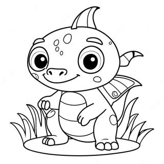 Wallykazam Magical Creatures Coloring Page 40884-32656