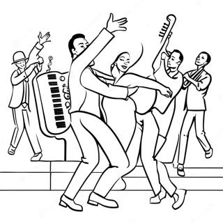 Jazz Dance Coloring Page 40893-32659