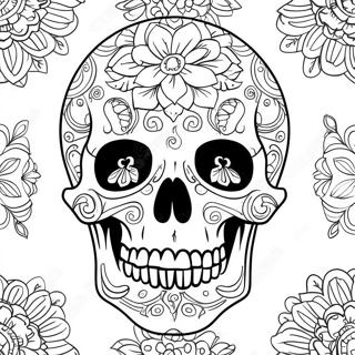 Realistic Human Skull Coloring Page 40904-32676