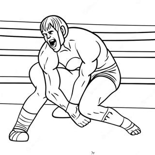 Wrestling Coloring Page 40913-45682