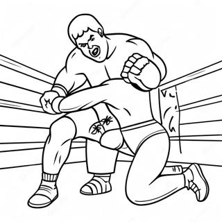 Wrestling Coloring Page 40913-45683