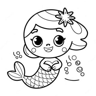 Cute Mermaid Lol Pets Underwater Coloring Page 40934-32694