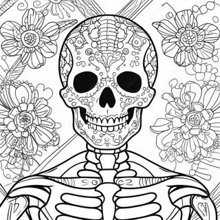 Detailed Human Skeleton Coloring Page 40954-32710