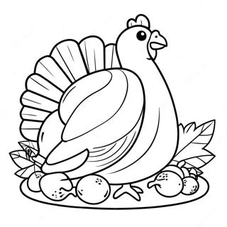 Preschool Thanksgiving Food Coloring Pages