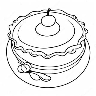 Colorful Pumpkin Pie Coloring Page 40964-32719