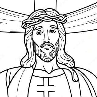 Jesus On The Cross Coloring Page 40974-32727