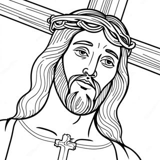 Jesus On The Cross Coloring Page 40974-32728