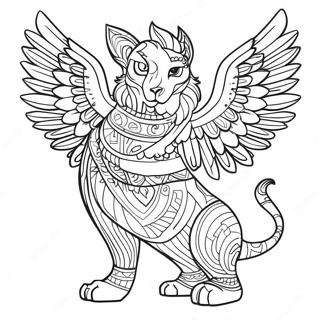 Majestic Guardian Coloring Page 41034-32771