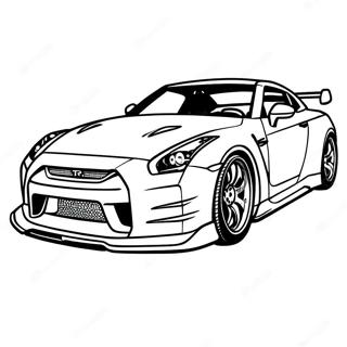 Gtr R35 Coloring Pages