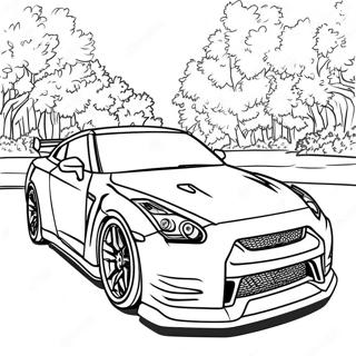 Gtr R35 Coloring Page 41043-32776